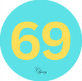 Yellow number '69' on a blue circle with 'Odyssey' branding.